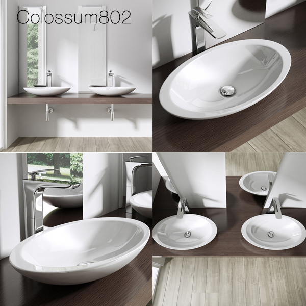Mineralguss/Gussmarmor Waschbecken Waschschale Waschtisch Design